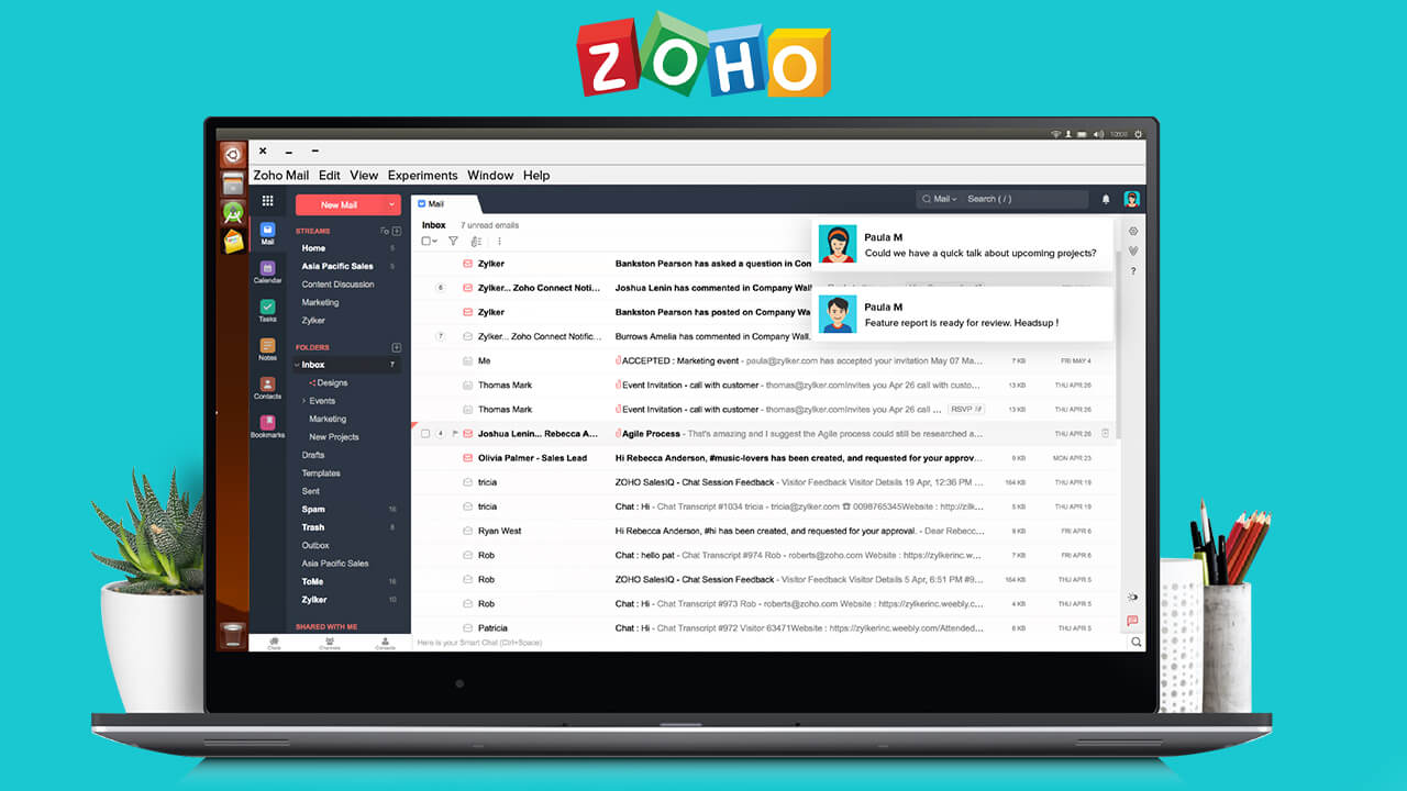 How to sign up for a free Zoho Mail business account